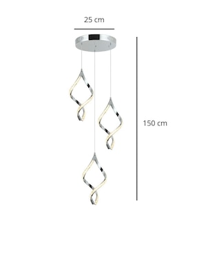 Lampara colgante led Iluminacion Luz Vic