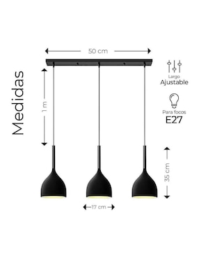 Lampara colgante led Belug