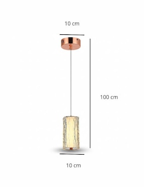 Lampara colgante led Iluminacion Luz Vic 1 pieza