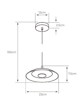 Lampara colgante LED Tecnolite Prato I