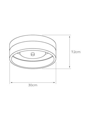 Plafón Led Tecnolite Bolha