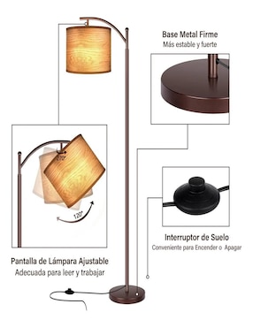 Lámpara de pie blanca Belug