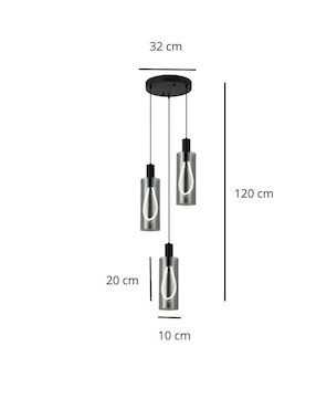 Lampara colgante LED Iluminacion Luz Vic