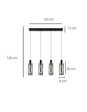 Lampara colgante LED Iluminacion Luz Vic