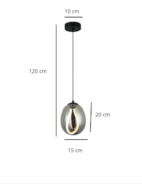 Lampara colgante LED Iluminacion Luz Vic