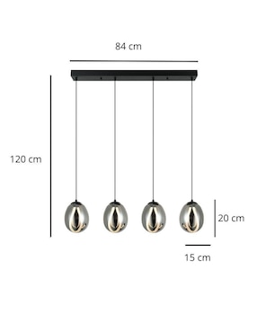 Lampara colgante LED Iluminacion Luz Vic