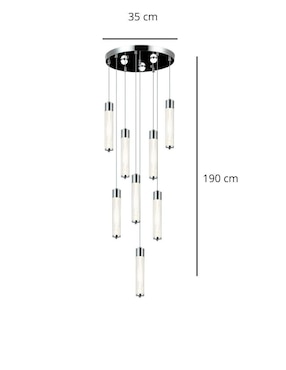 Lampara colgante Led Iluminacion Luz Vic
