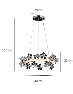Lampara colgante Led Iluminacion Luz Vic