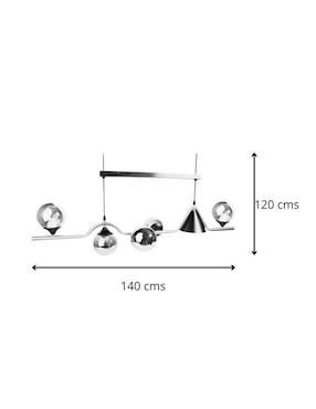 Lampara colgante incandescente y LED Laiting esferas y cono
