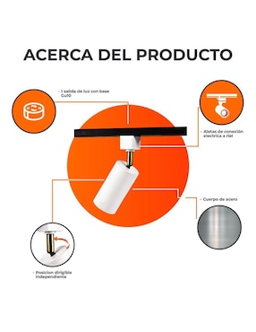 Plafón Tecnolite Popa Riel