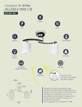 Lámpara colgante LED Mil Luces Agabia 002