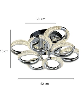Lampara colgante LED Iluminacion Luz Vic