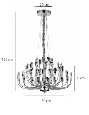 Lampara colgante LED Iluminacion Luz Vic
