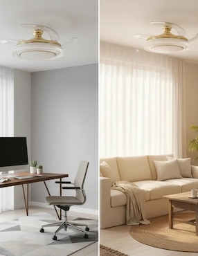 Ventilador de techo Cityluz con control remoto 3 velocidades