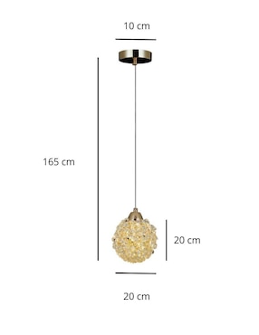 Lampara colgante Led Iluminacion Luz Vic
