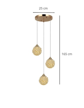 Lampara colgante Led Iluminacion Luz Vic