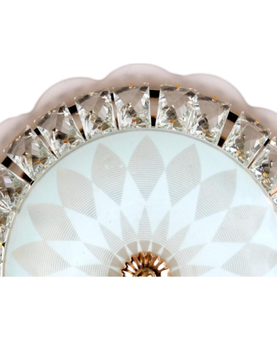 Plafón Flower Gold de cristal 2