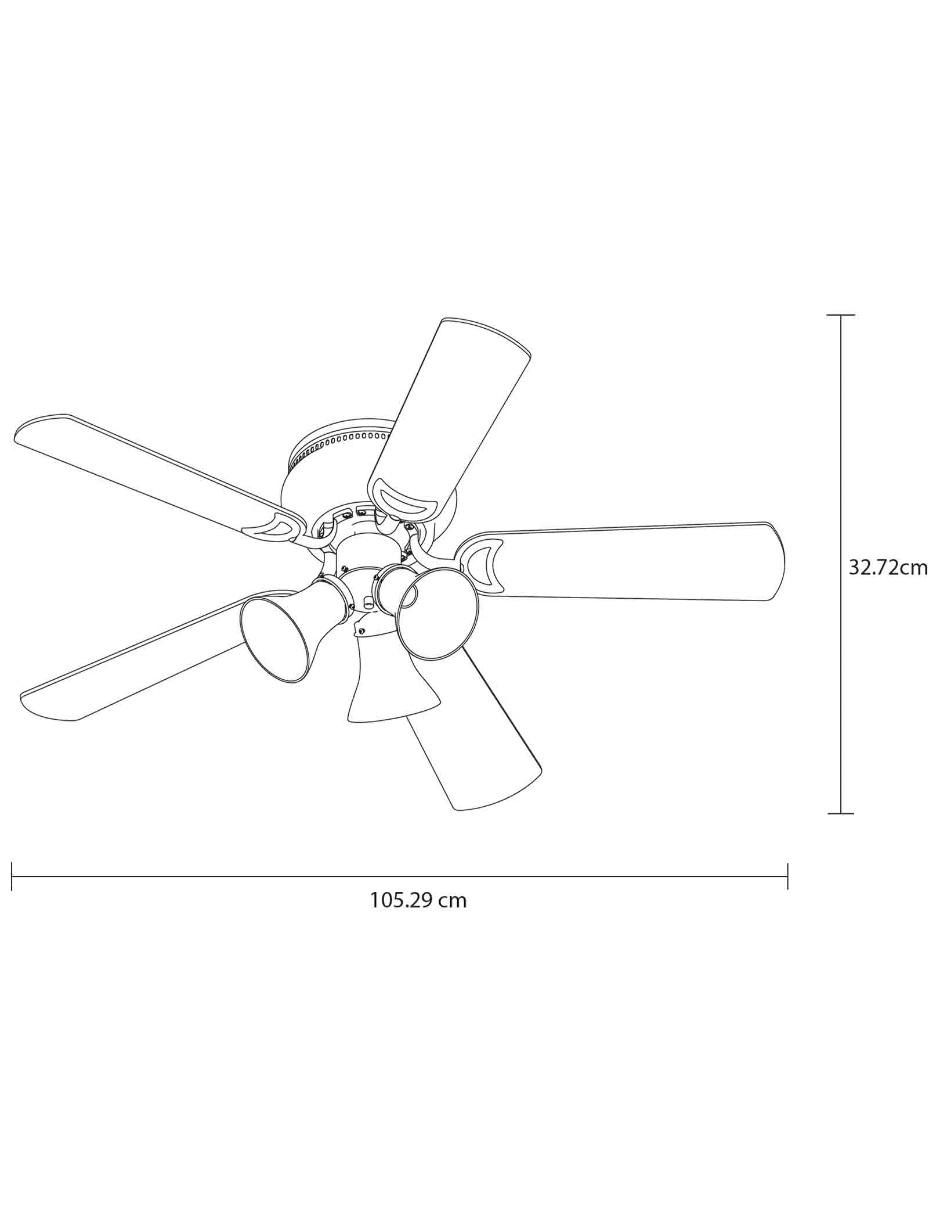 Ventilador de techo 3 velocidades 4