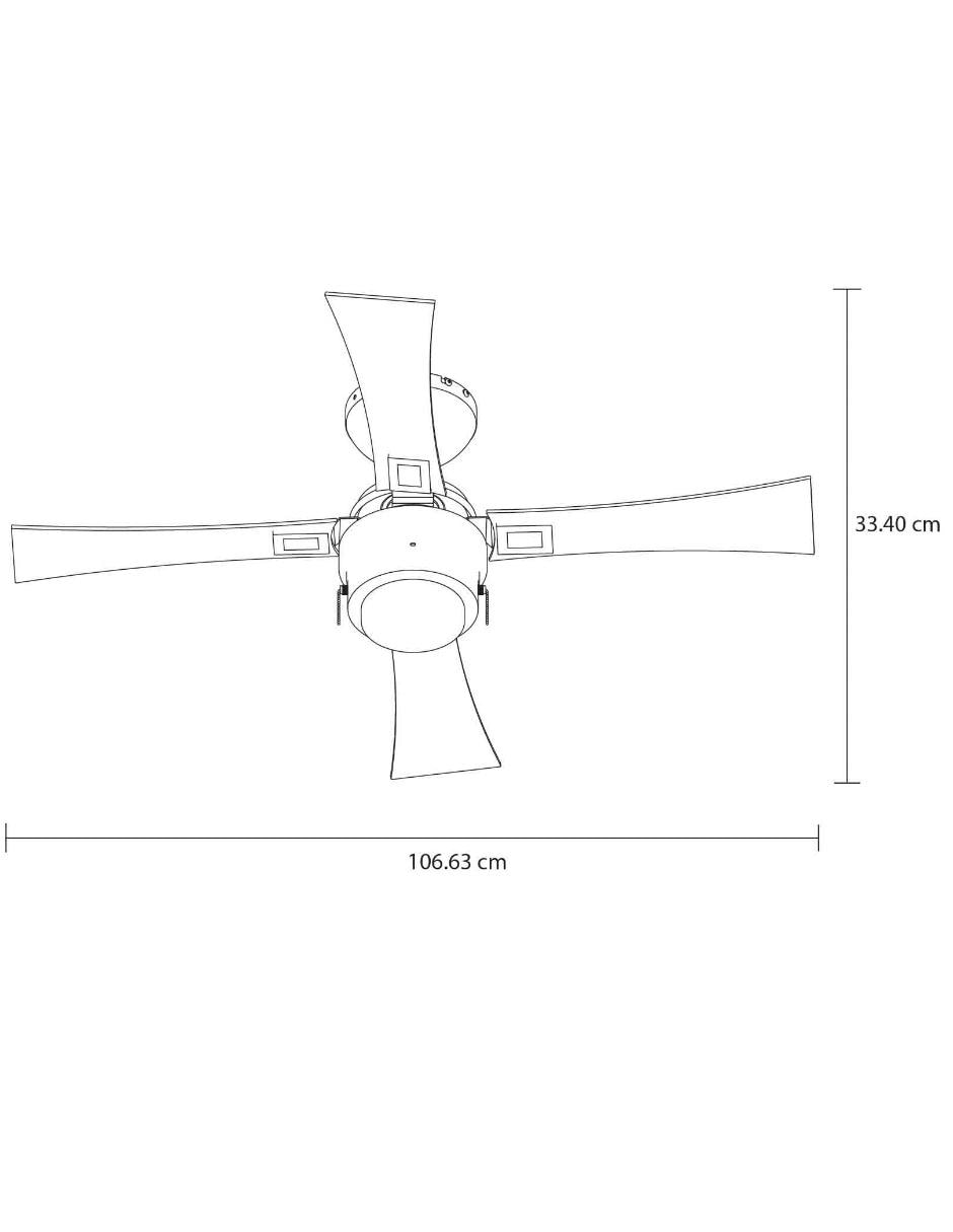 Ventilador de techo 3 velocidades 4