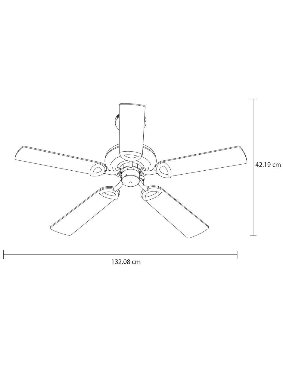 Ventilador de techo 3 velocidades 4