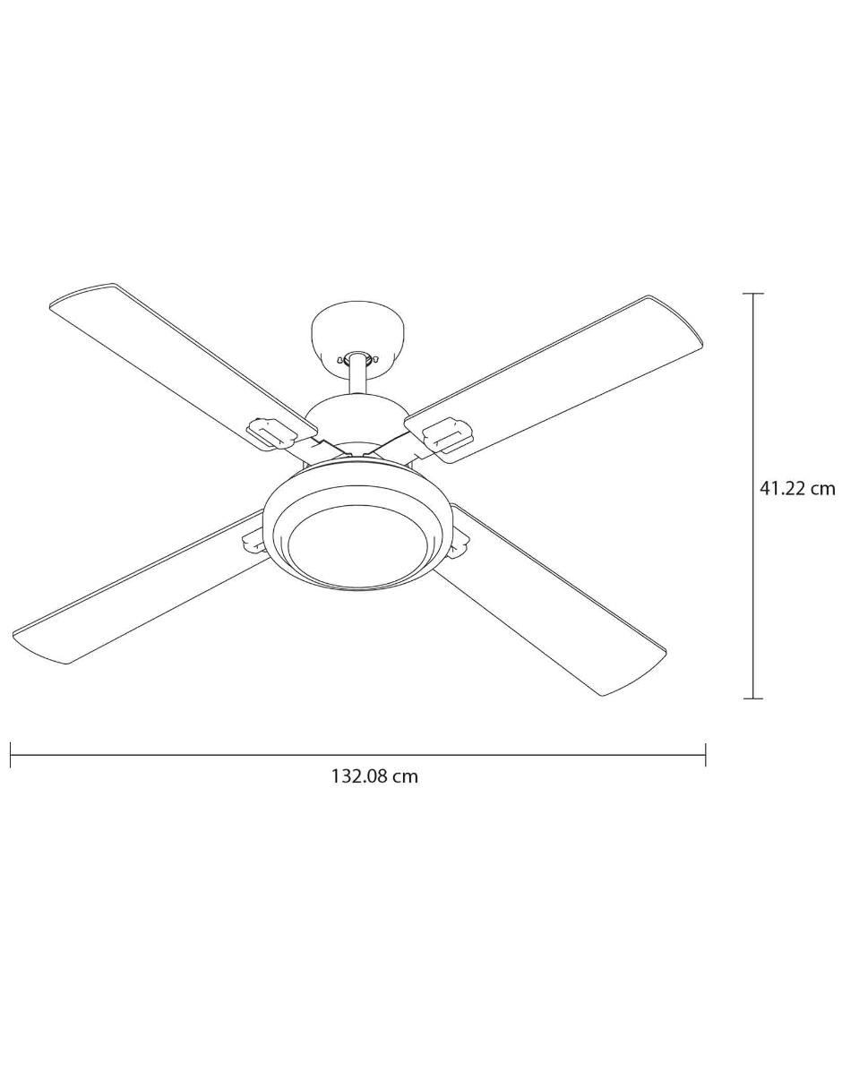 Ventilador de techo con control remoto 3 velocidades 4
