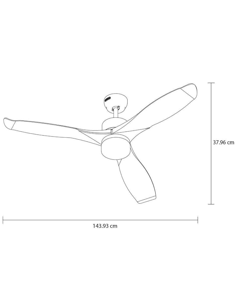 Ventilador de techo con control remoto 5 velocidades 5