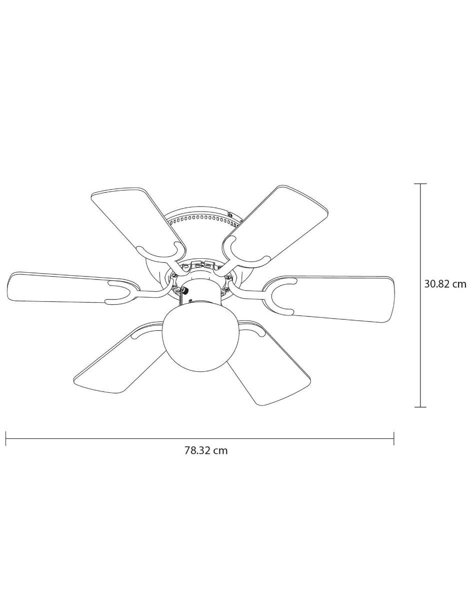 Ventilador de techo 3 velocidades 4