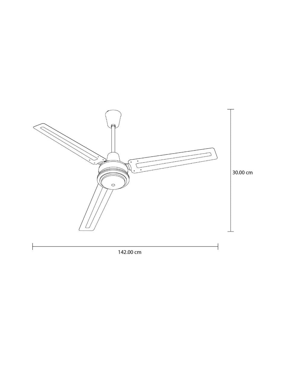 Ventilador de techo 3 velocidades 4