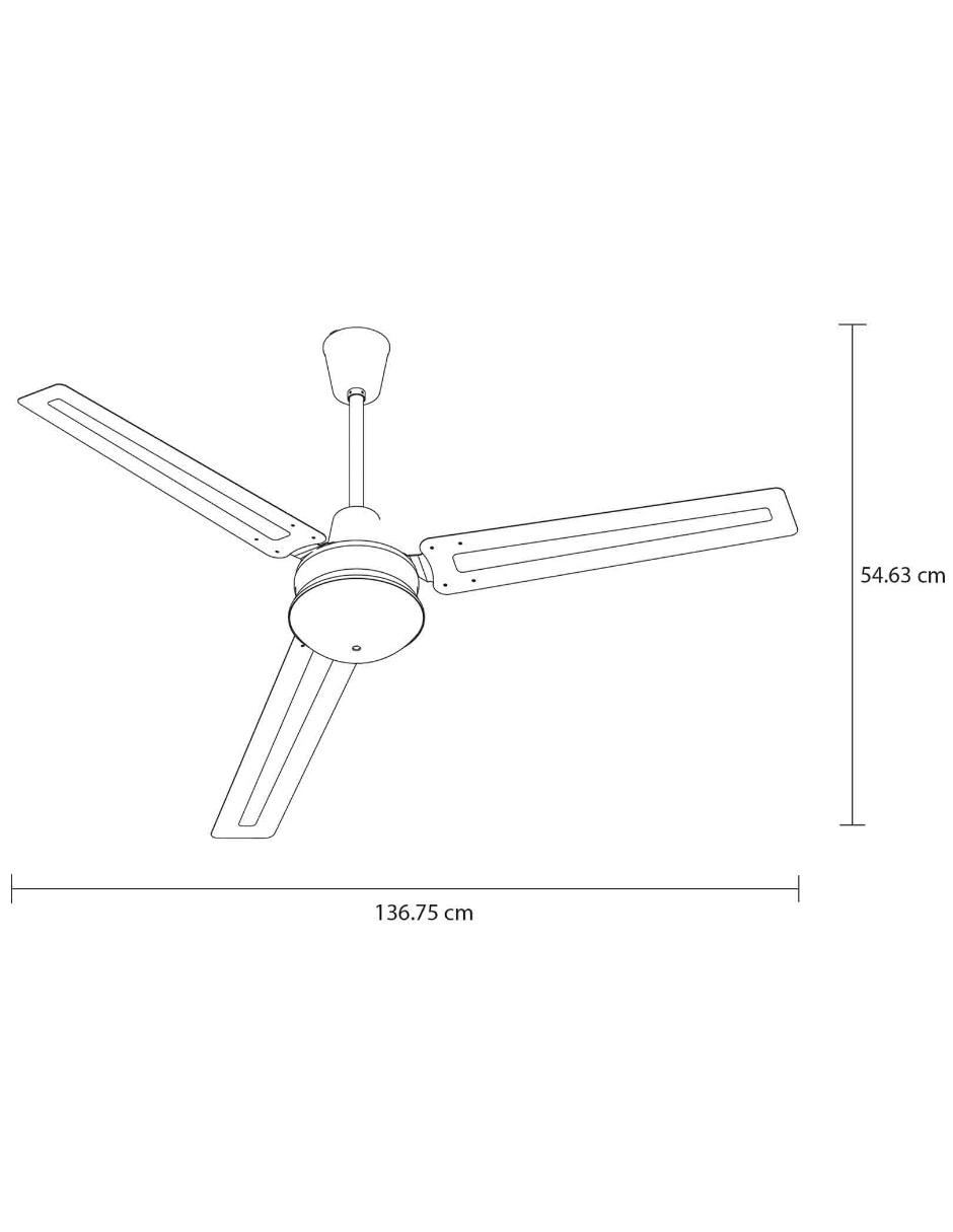 Ventilador de techo 3 velocidades 4