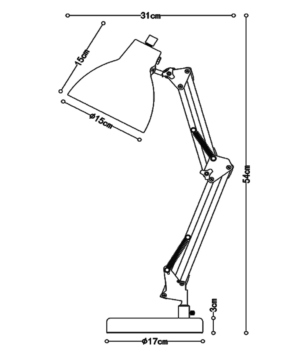 Lámpara de mesa Gardner N 7