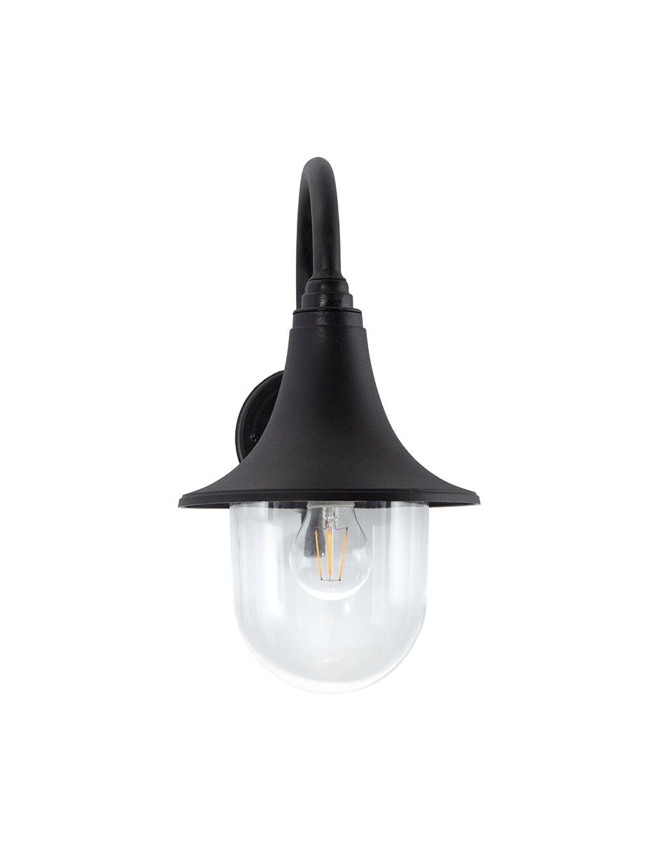 Aplique pared exteriores Farol negro 60w E27 1 Luz 1