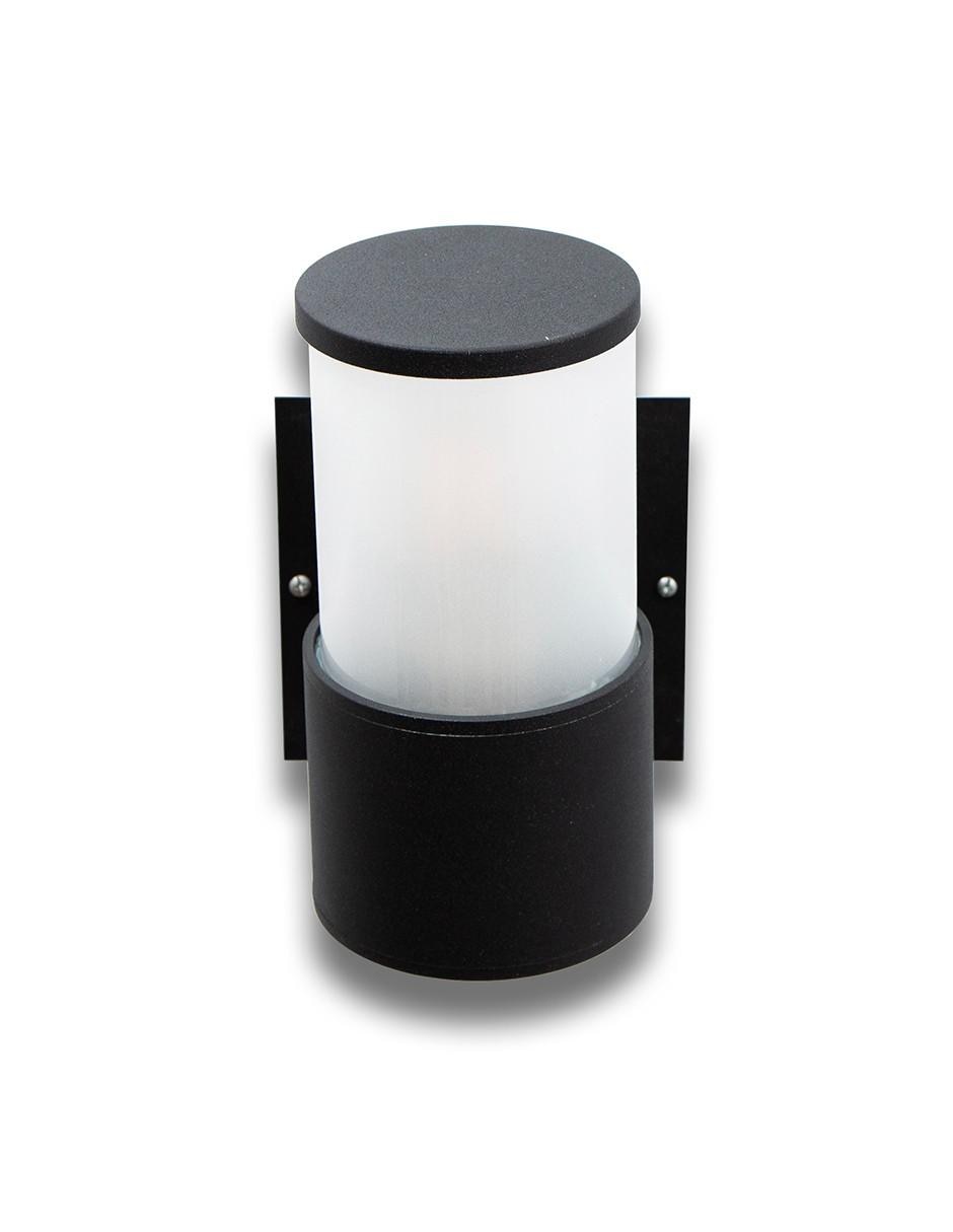 Farol exterior de pared negro Ip44 60W E27 1 Luz