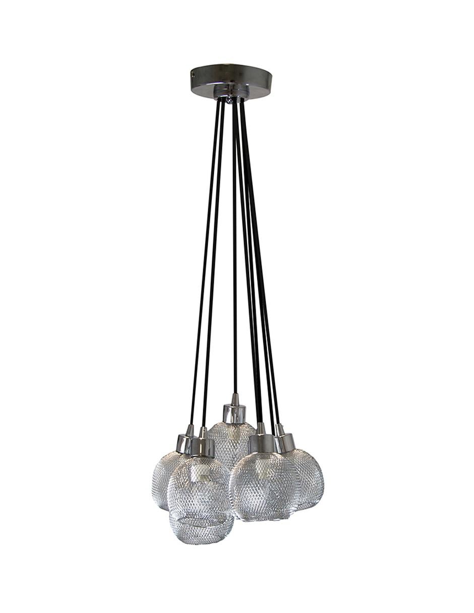 Lámpara colgante Lumiméxico Cromo G9 7 Luces
