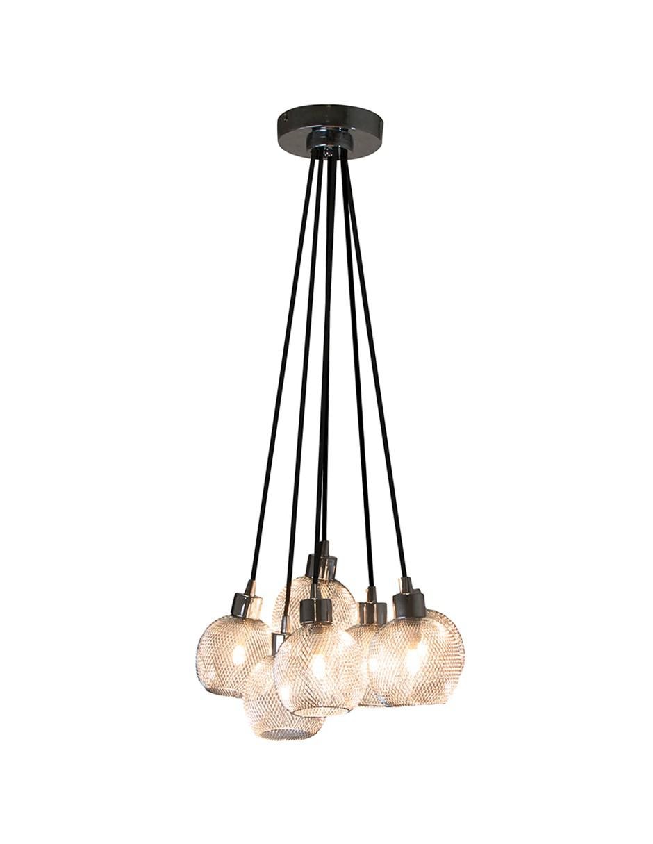Lámpara colgante Lumiméxico Cromo G9 7 Luces 5