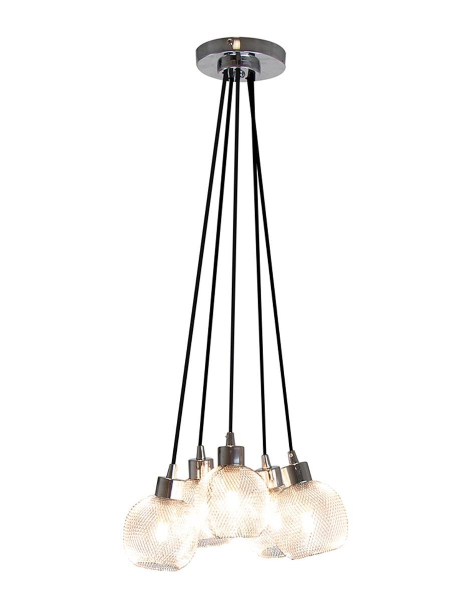 Lámpara colgante Lumiméxico Techo Cromo G9 5 Luces 4