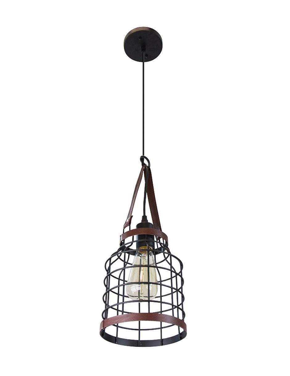 Lámpara colgante Lumiméxico Vintage de acero E27 1 Luz 2