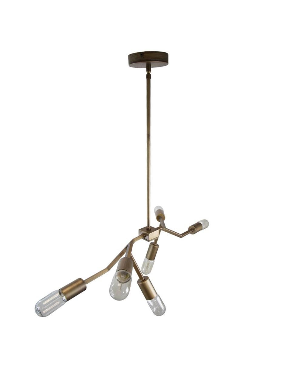 Lámpara colgante techo Lumiméxico Vintage Sputnik E27 6 Luces 3