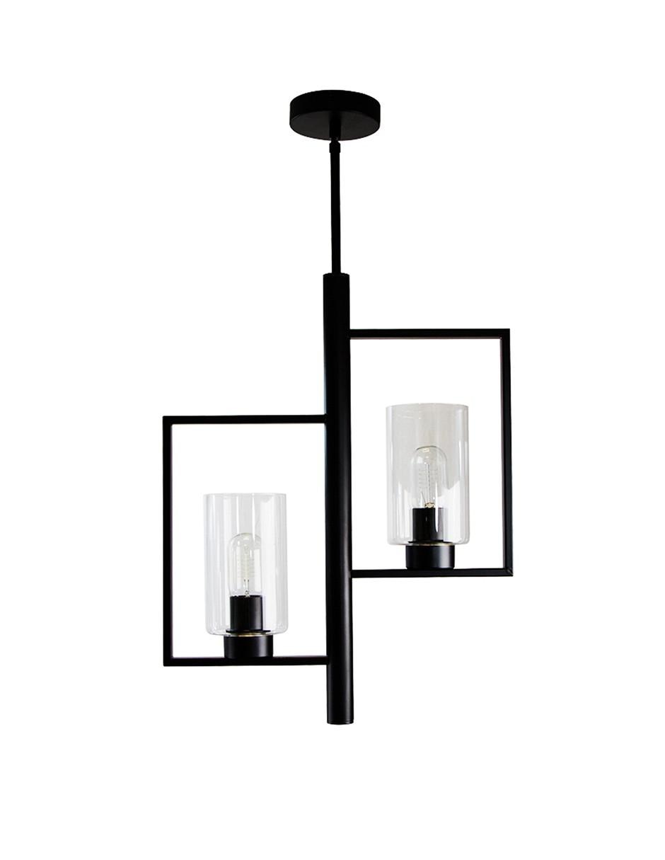 Lámpara colgante Lumiméxico Vintage de acero E27 2 Luces Lámpara colgante Lumiméxico Vintage de acero E27 2 Luces