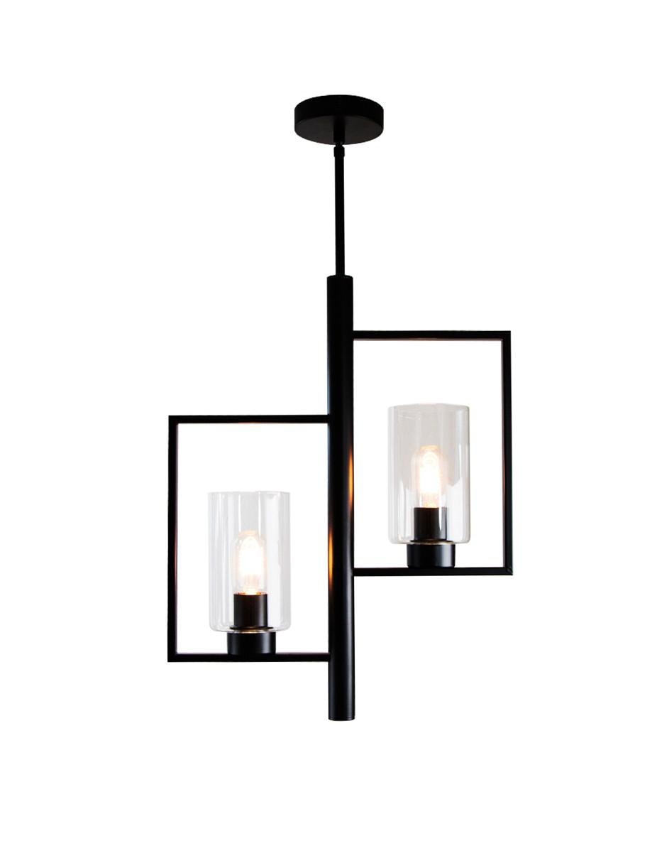 Lámpara colgante Lumiméxico Vintage de acero E27 2 Luces 5
