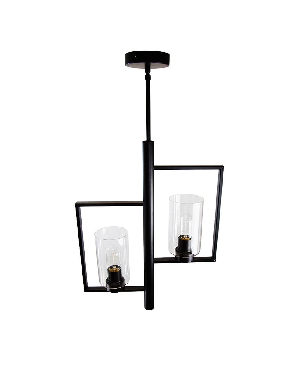 Lámpara colgante Lumiméxico Vintage de acero E27 2 Luces 6