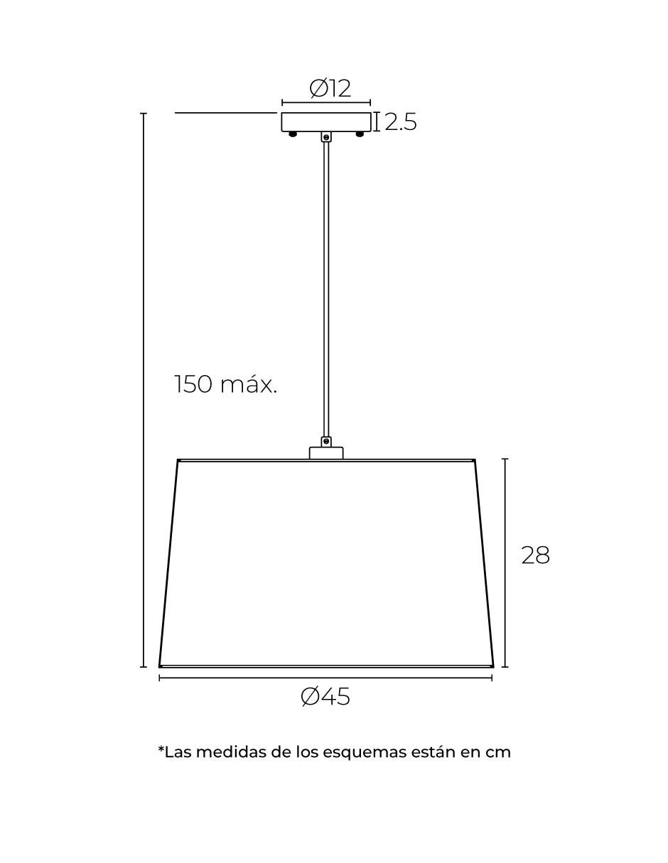 Lampara colgante de acero 7