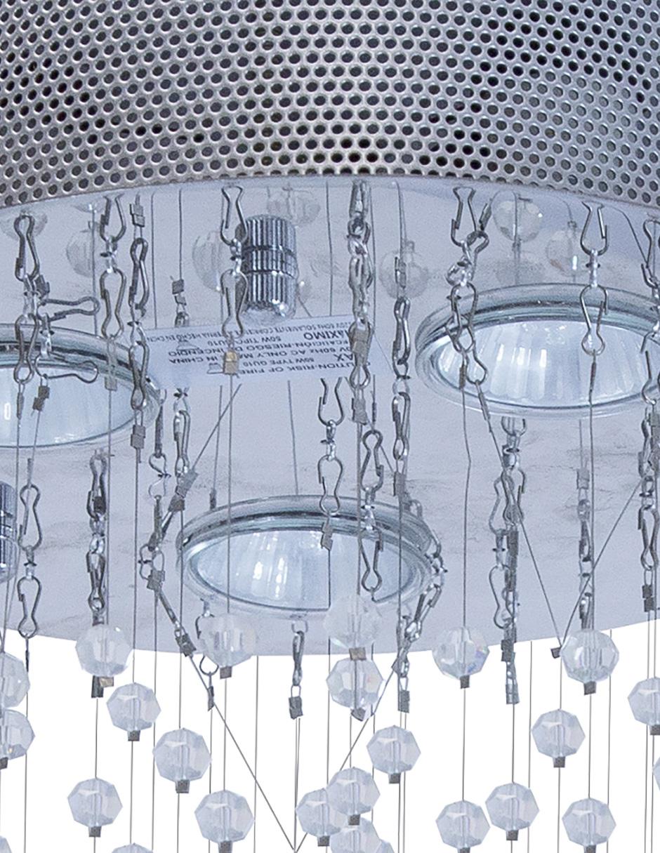Lámpara Colgante Lumiméxico Cromo 3 Luces 50W GZ10