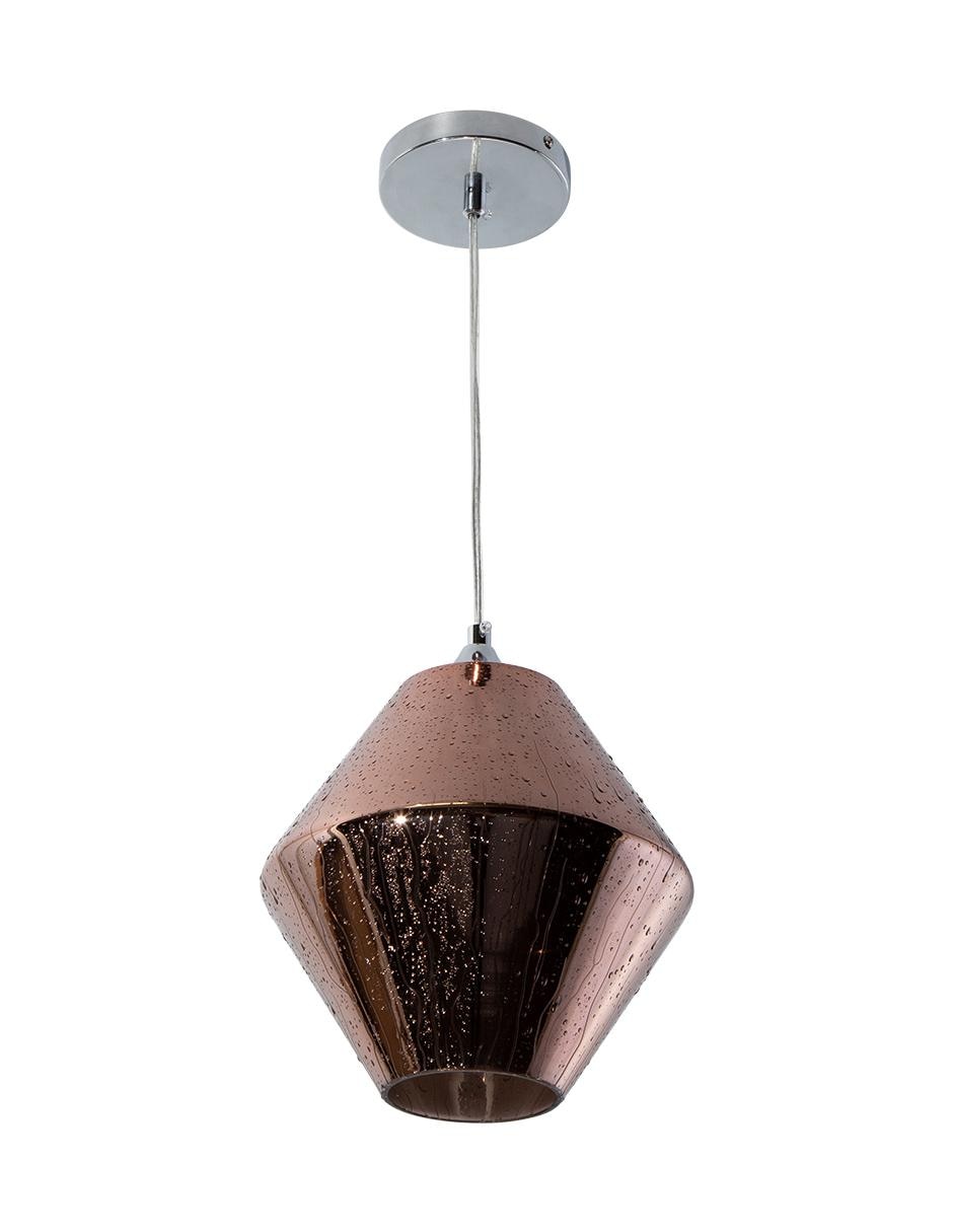 Lámpara colgante Lumiméxico gota de agua cromo E27 1 luz 40W 2