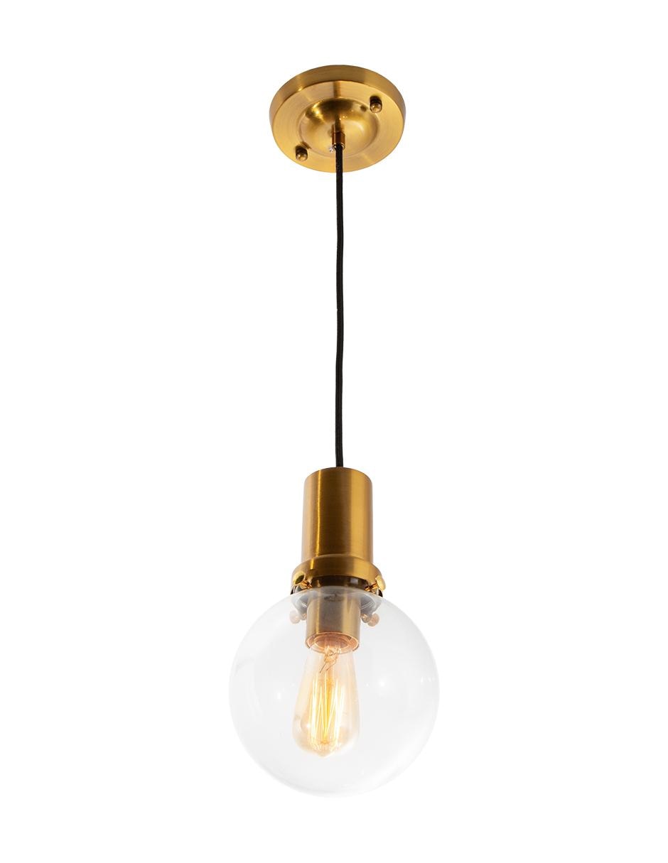Lámpara colgante Acabado Dorado 1 Luz 40W E27 3