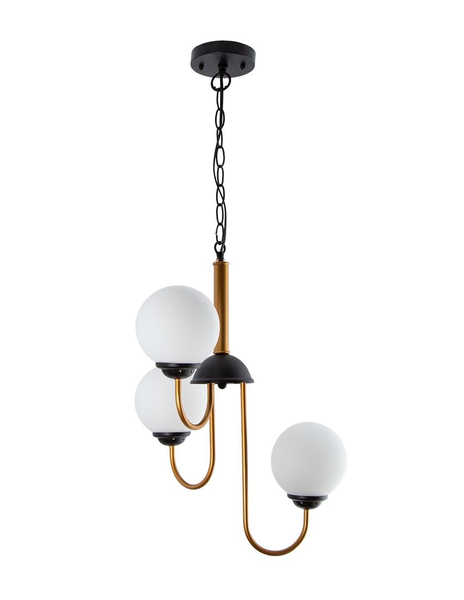 Lámpara colgante Acabado Dorado y 3 Luces 40W E27