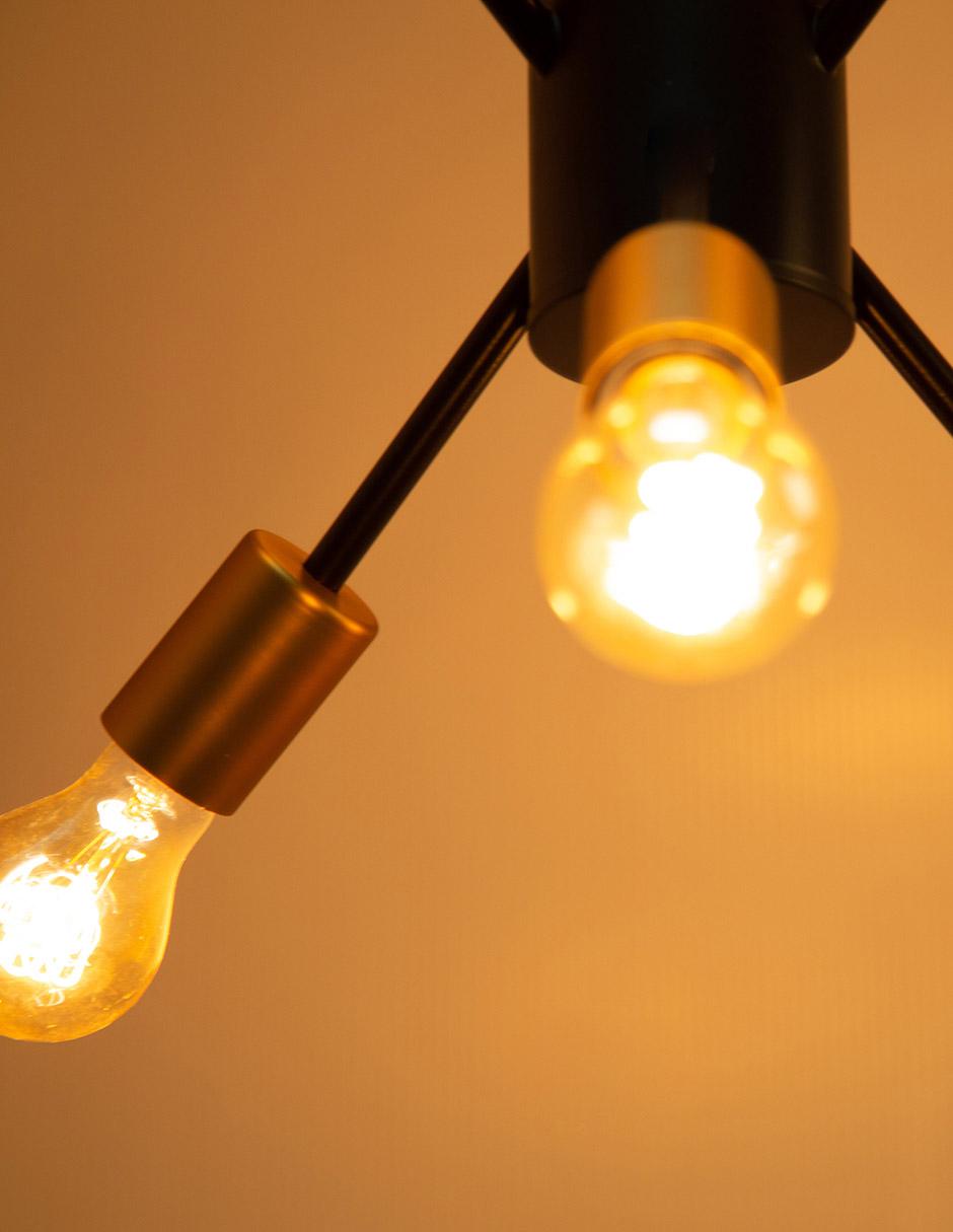 Lámpara colgante 6 Luces Socket E27 40w 6