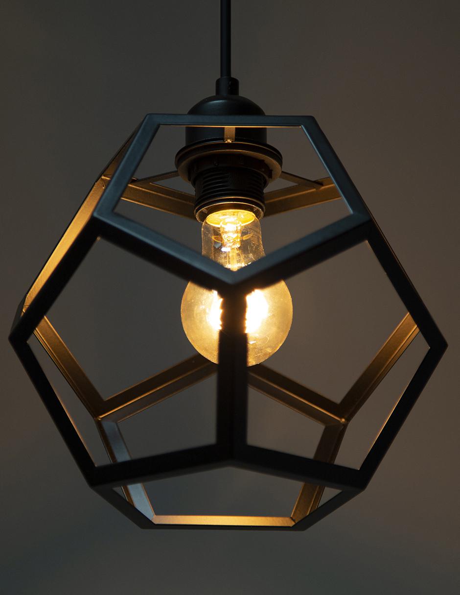 Lámpara colgante Mate 1 Luz Socket E27 60w. 7