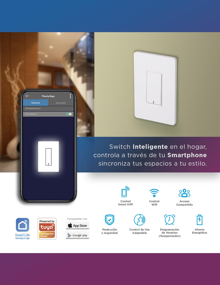 Switch de Pared Lumiméxico Wifi 2