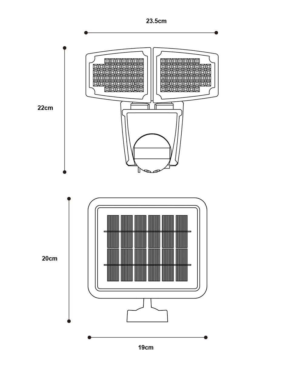 Árbotante de pared Lumiméxico de plástico 8