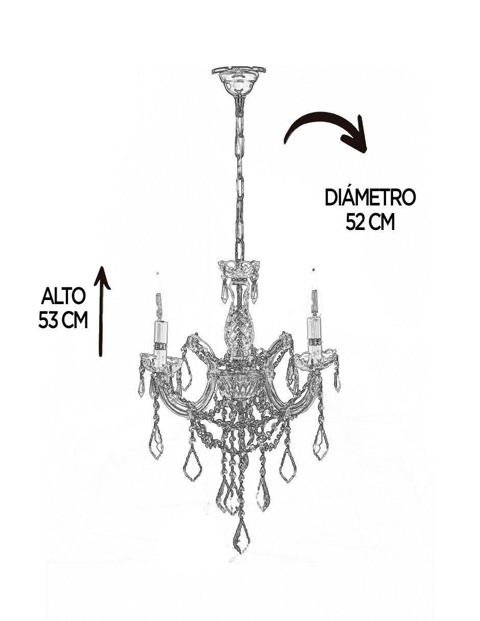 Candil María Theresa de cristal 100-120 V 3